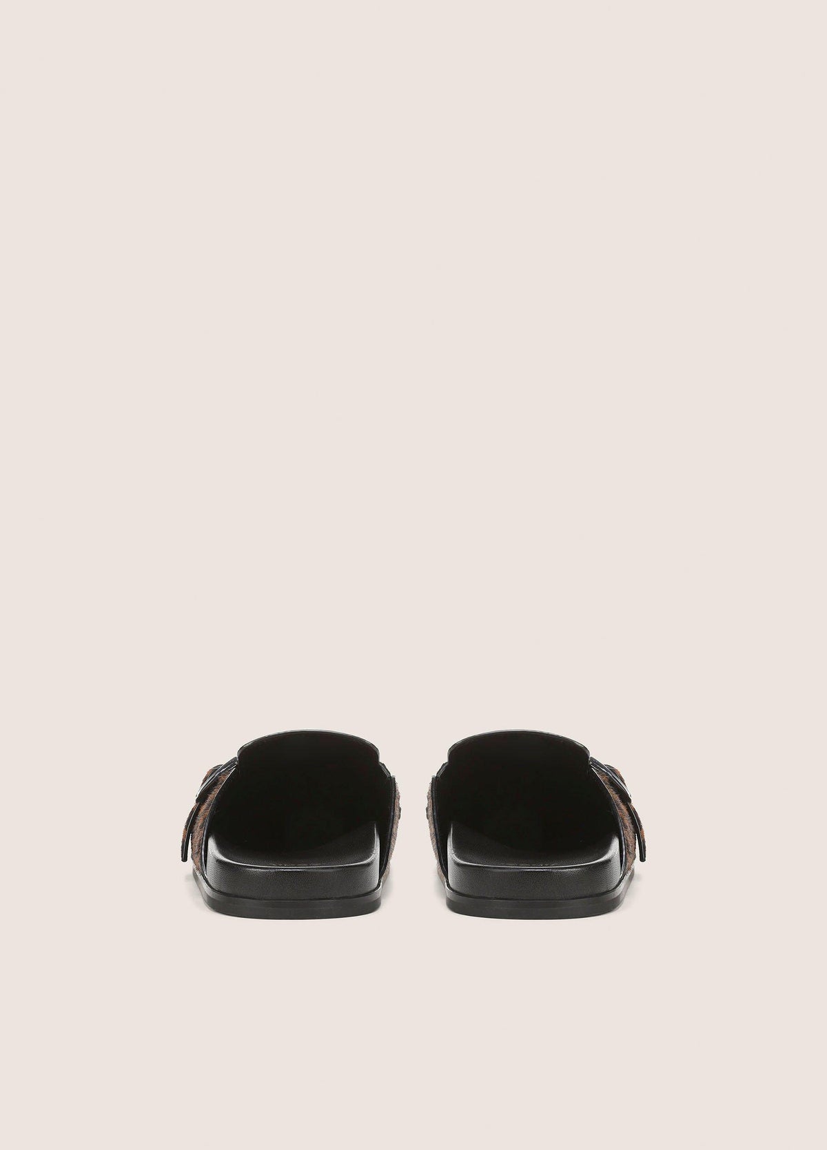 Leon Leopard-Print Calf Hair Clog - US 5784