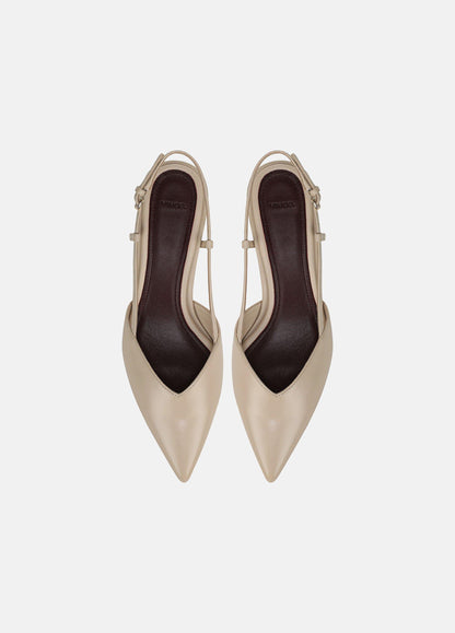 Levvy Leather Slingback Heel - US 7508