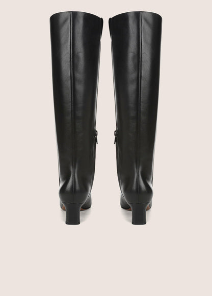 Lilith Leather Wide-Calf Knee Boot - US 9342