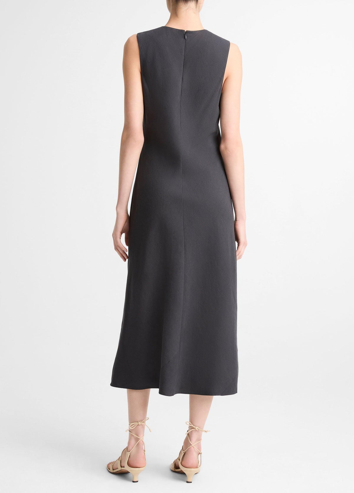 Linen-Blend Bias-Cut Dress - US 7921