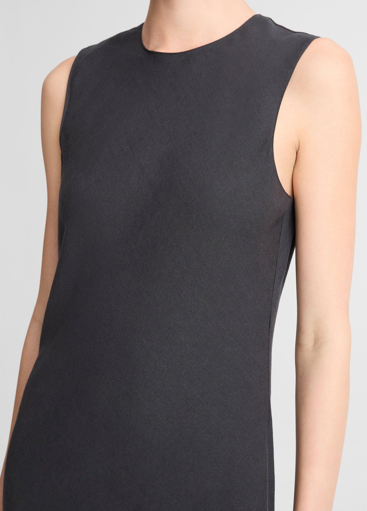 Linen-Blend Bias-Cut Dress - US 7921
