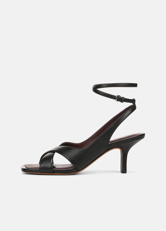 Lola Leather Heeled Wrap Sandal - US 6519