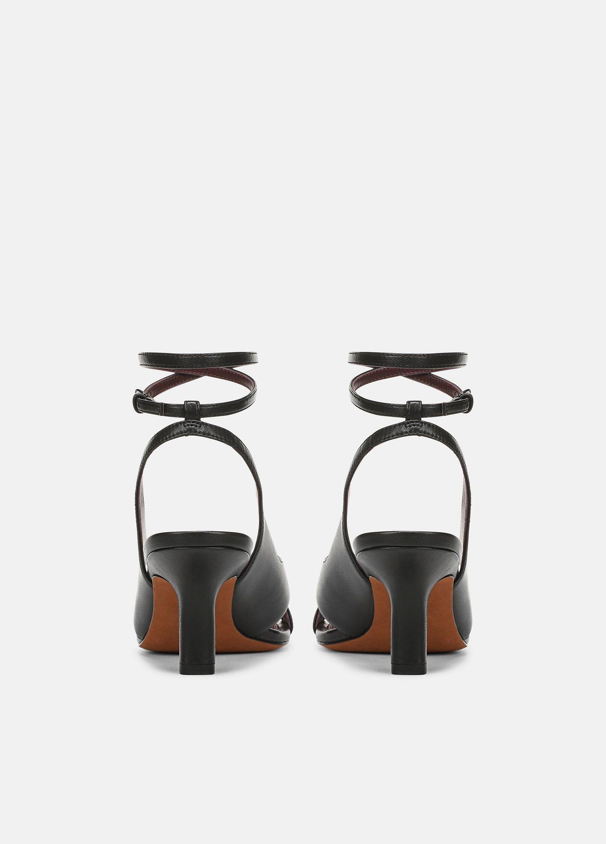 Lola Leather Heeled Wrap Sandal - US 6519