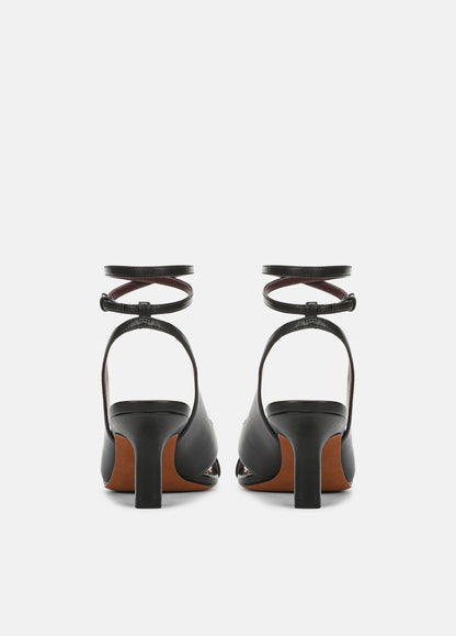 Lola Leather Heeled Wrap Sandal - US 6519
