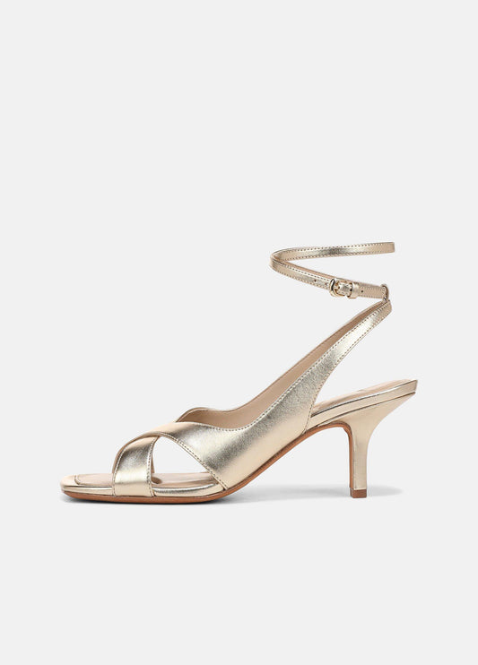 Lola Leather Heeled Wrap Sandal - US 5697