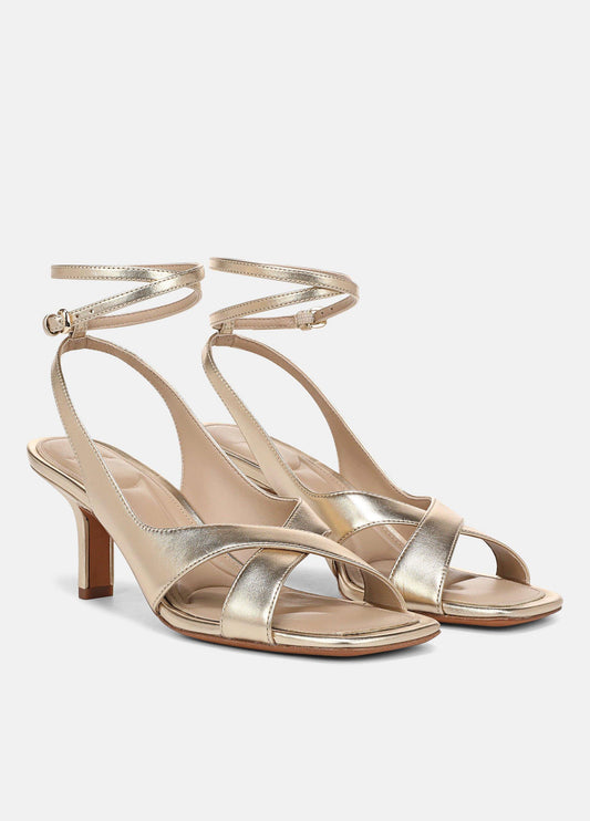 Lola Leather Heeled Wrap Sandal - US 5697