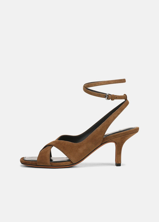 Lola Suede Heeled Wrap Sandal - US 4092