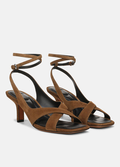 Lola Suede Heeled Wrap Sandal - US 4092