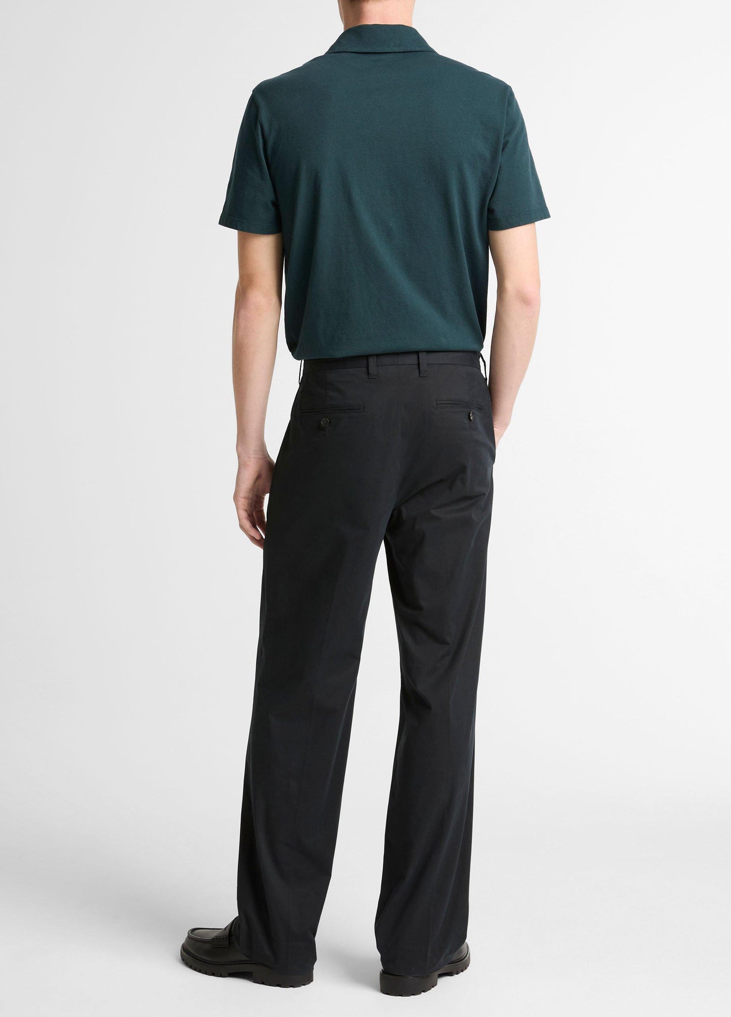 Louie Relaxed Stretch-Cotton Double-Pleated Trouser - US 8403