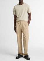 Louie Relaxed Stretch-Cotton Double-Pleated Trouser - US 5845