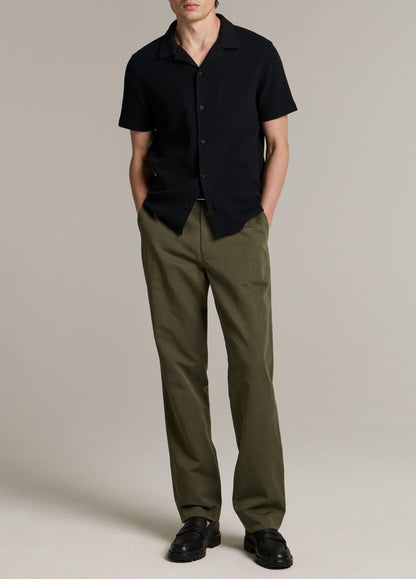 Macro-Waffle Cotton-Blend Cabana Shirt - US 4672