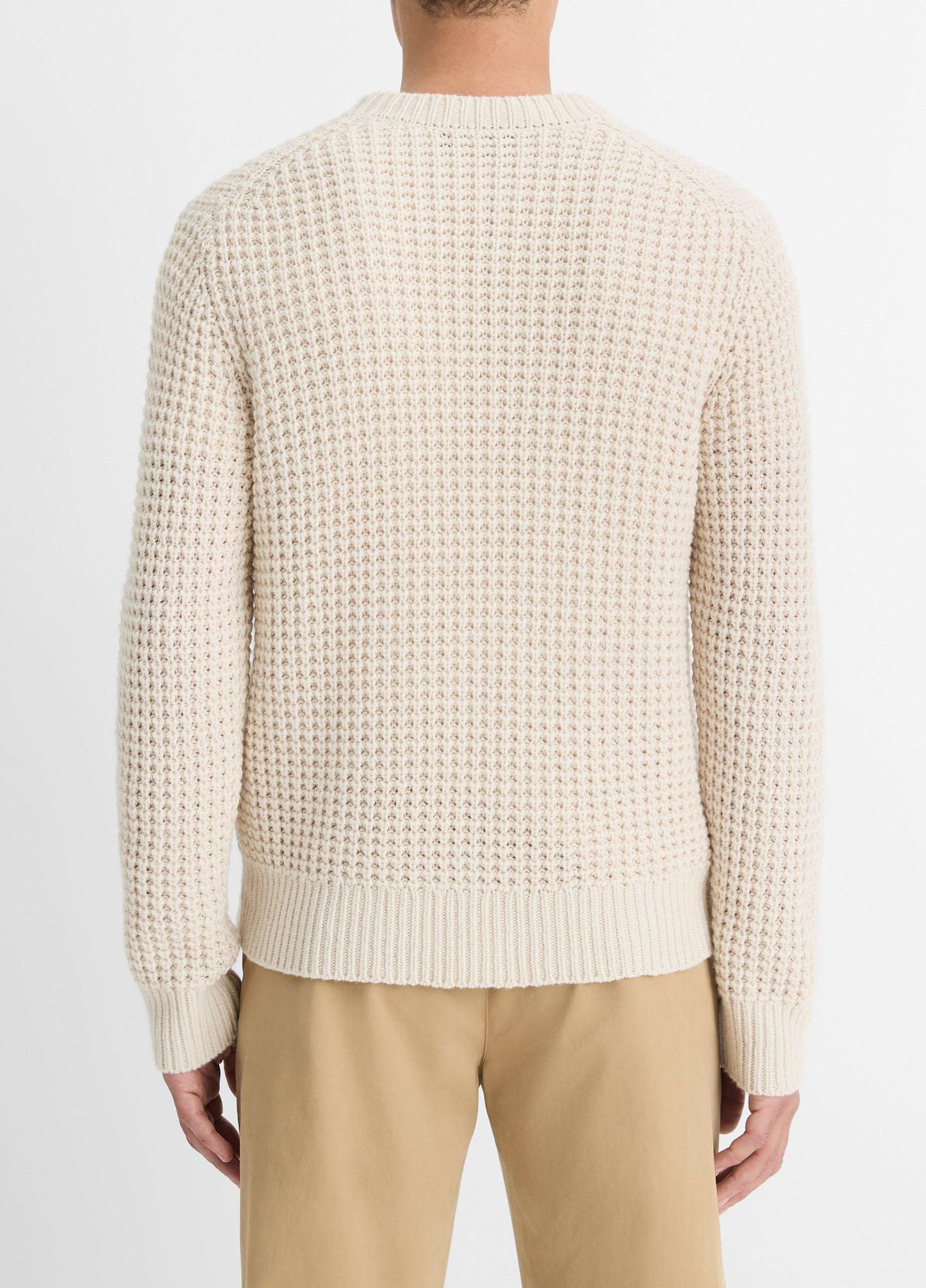 Macro-Waffle Crew Neck Sweater - US 1573