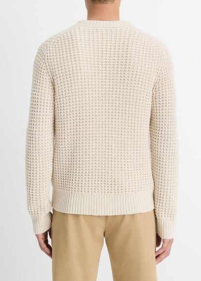 Macro-Waffle Crew Neck Sweater - US 1573