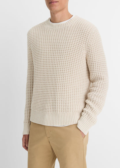 Macro-Waffle Crew Neck Sweater - US 1573