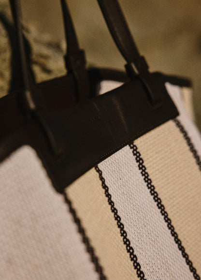 Marin Woven Cotton Large Tote - US 5064