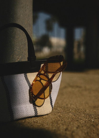 Marin Woven Cotton Mini Tote - US 1029
