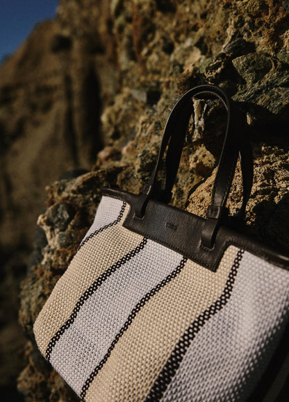 Marin Woven Cotton Mini Tote - US 1029