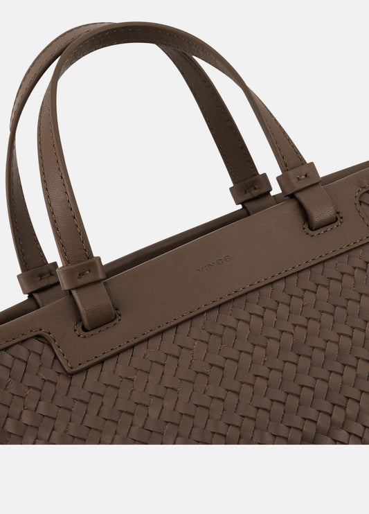 Marin Woven Leather Mini Tote - US 2742