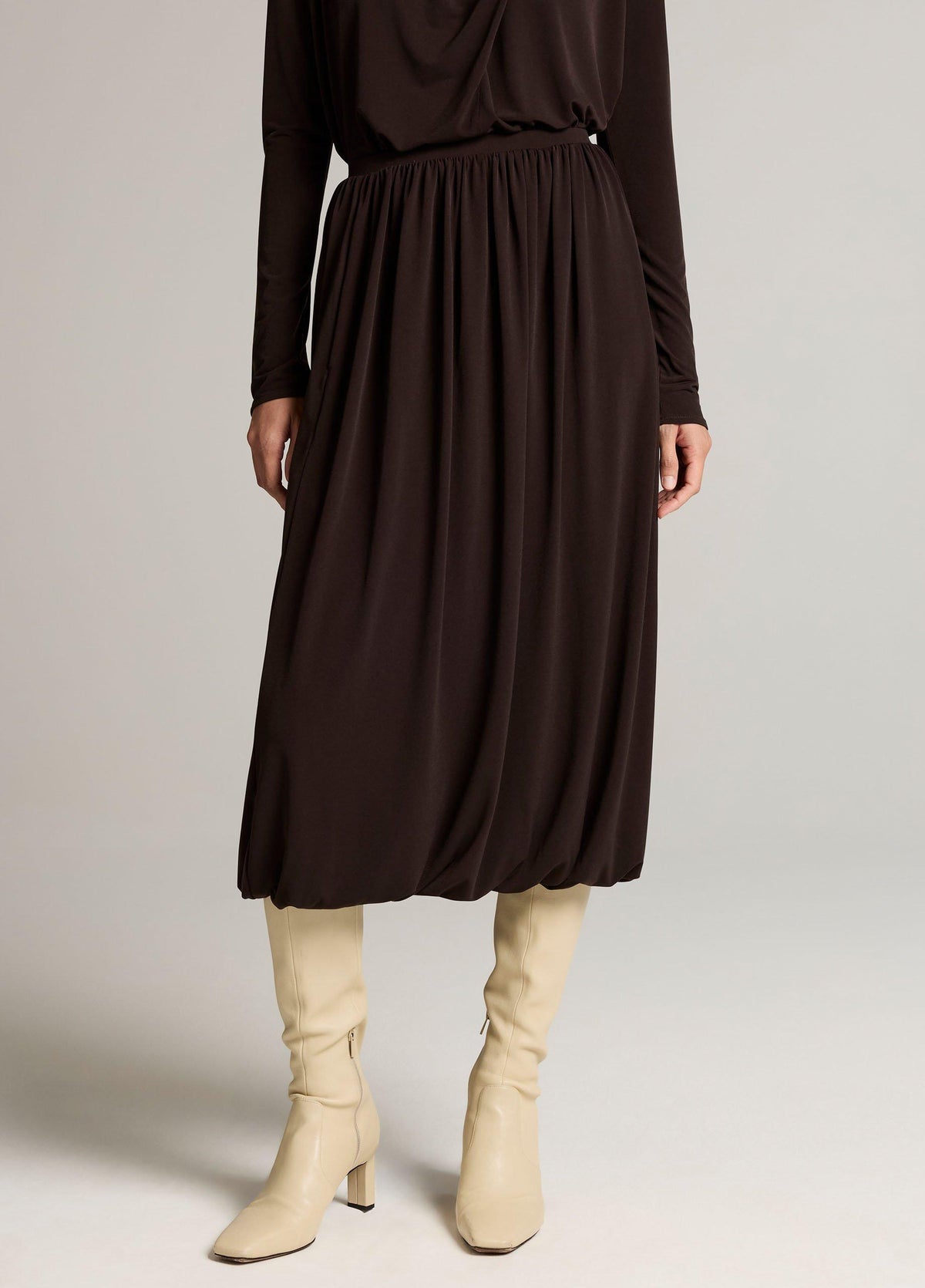 Matte Jersey Bubble Skirt - US 7788