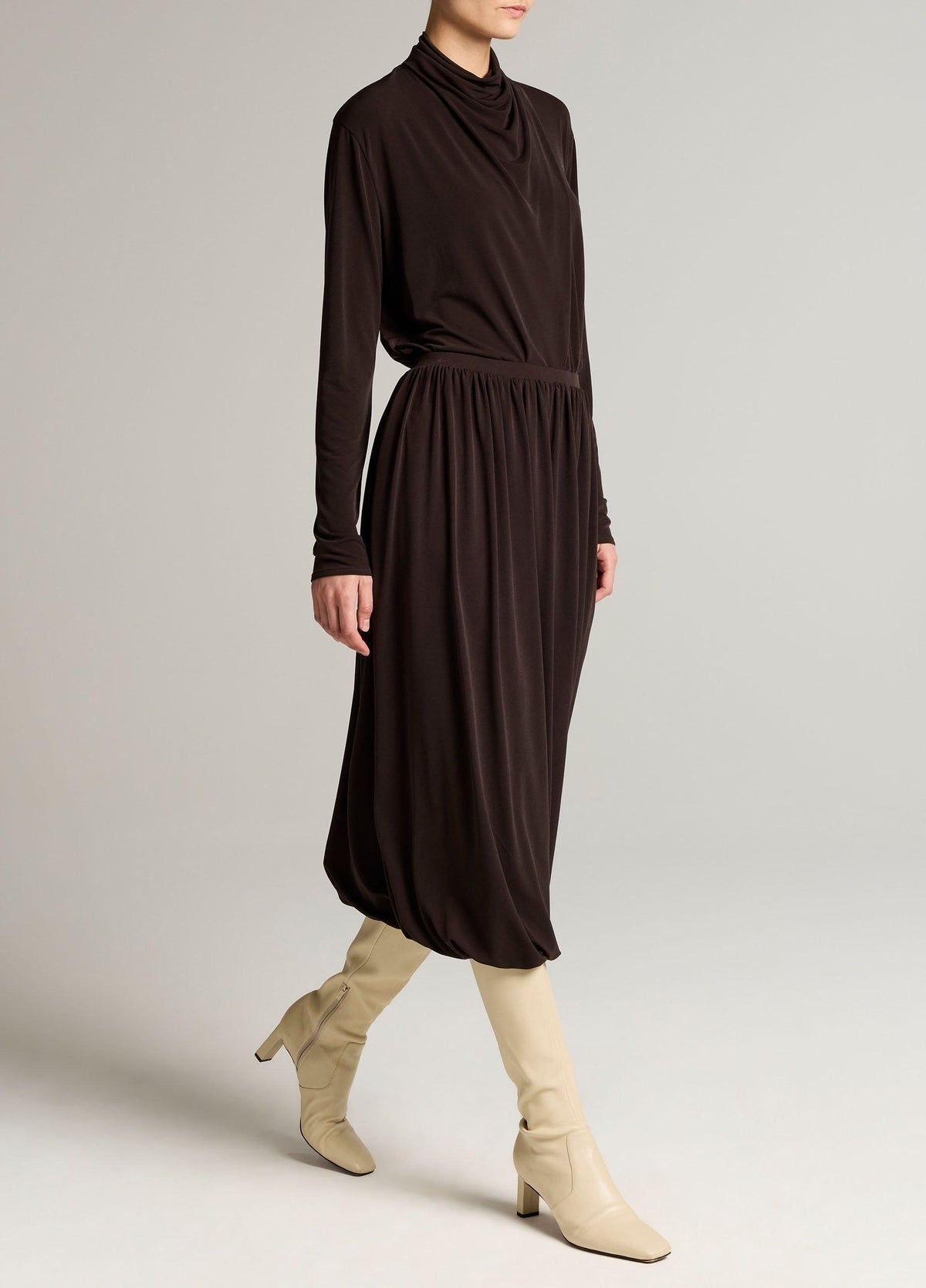 Matte Jersey Bubble Skirt - US 7788