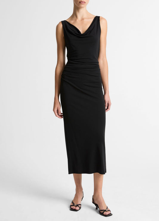 Matte Jersey Cowl-Neck Tank Dress - US 4388