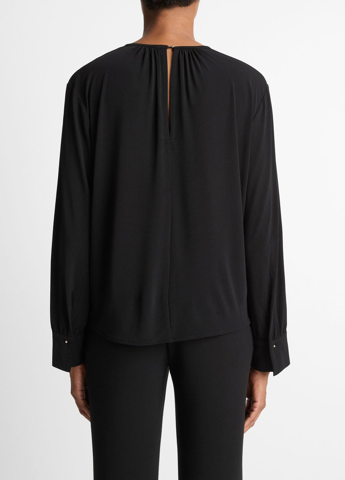 Matte Jersey Gathered Blouse - US 0600