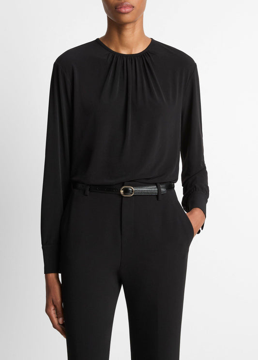 Matte Jersey Gathered Blouse - US 0600