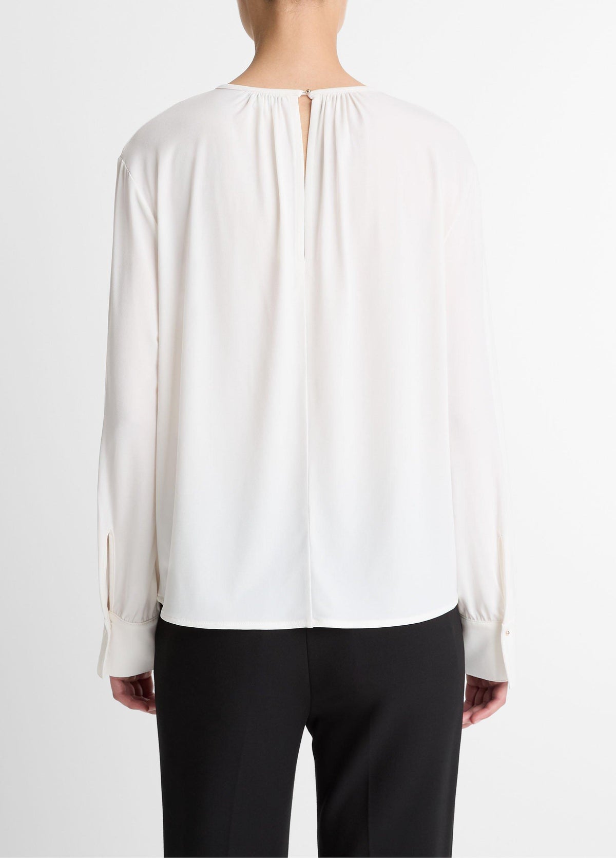 Matte Jersey Gathered Blouse - US 7086