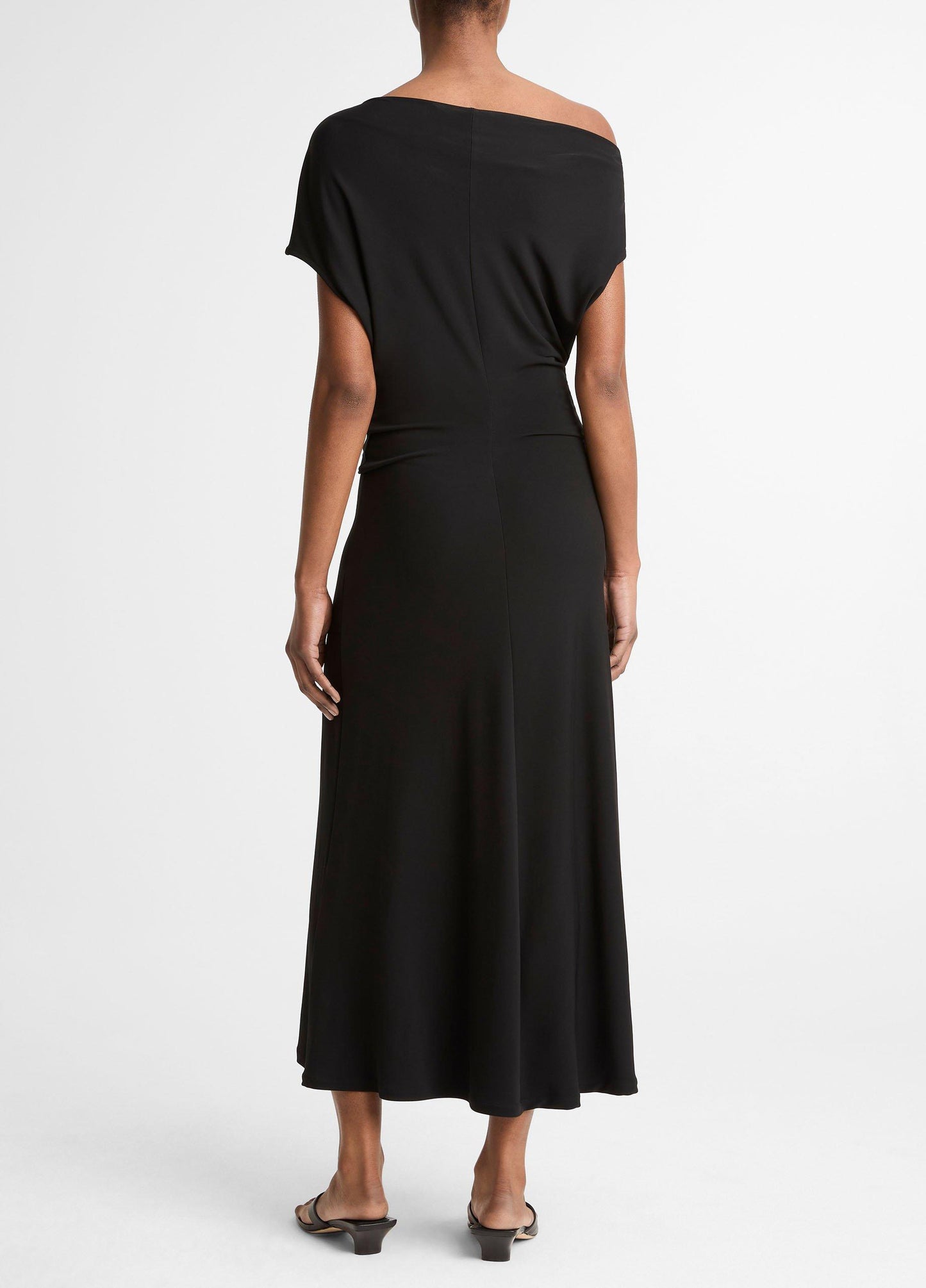 Matte Jersey Off-Shoulder Midi Dress - US 9862
