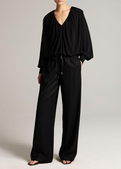 Matte Jersey V-Neck Bubble Top - US 0780