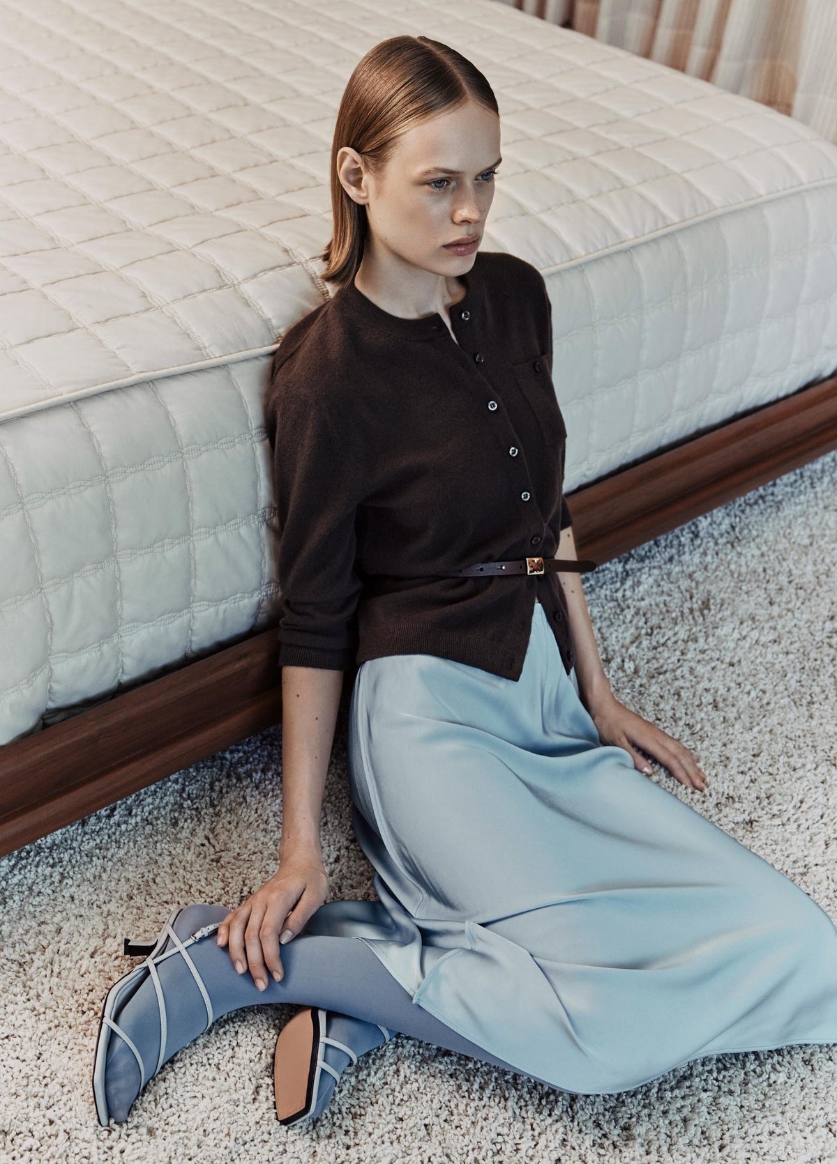 Matte Satin Slip Skirt - US 7877