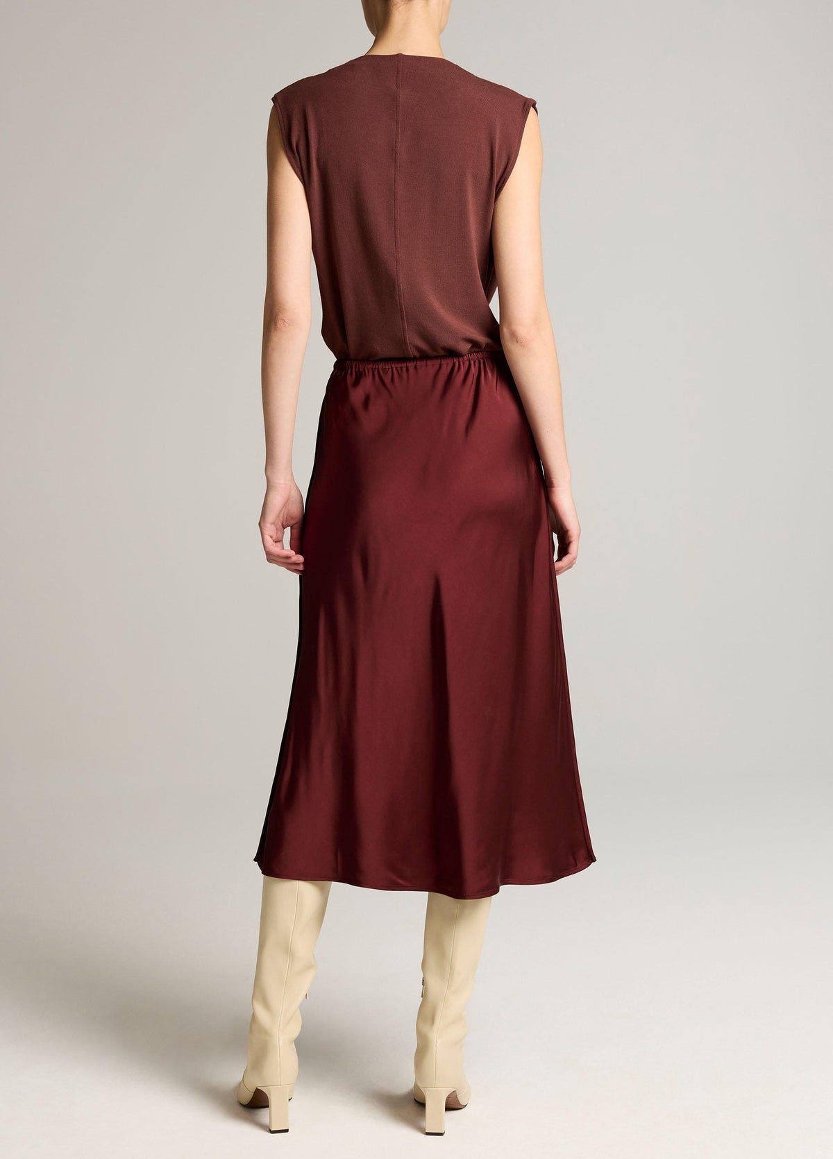 Matte Satin Slip Skirt - US 6003