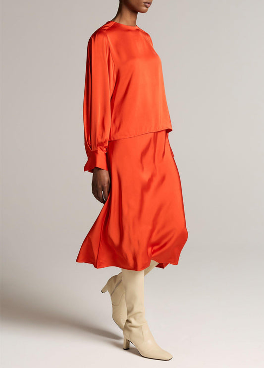Matte Satin Slip Skirt - US 2069