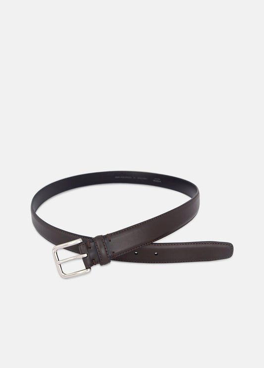 Men’s 30mm Stitched Leather Belt - US 9576