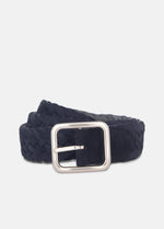 Men's 35mm Reversible Woven Suede Belt - US 0381