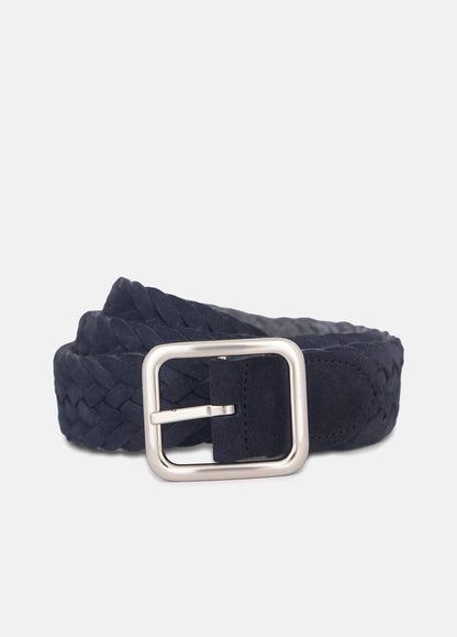Men's 35mm Reversible Woven Suede Belt - US 0381
