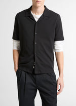 Mesh-Knit Cotton-Blend Cabana Shirt - US 6717