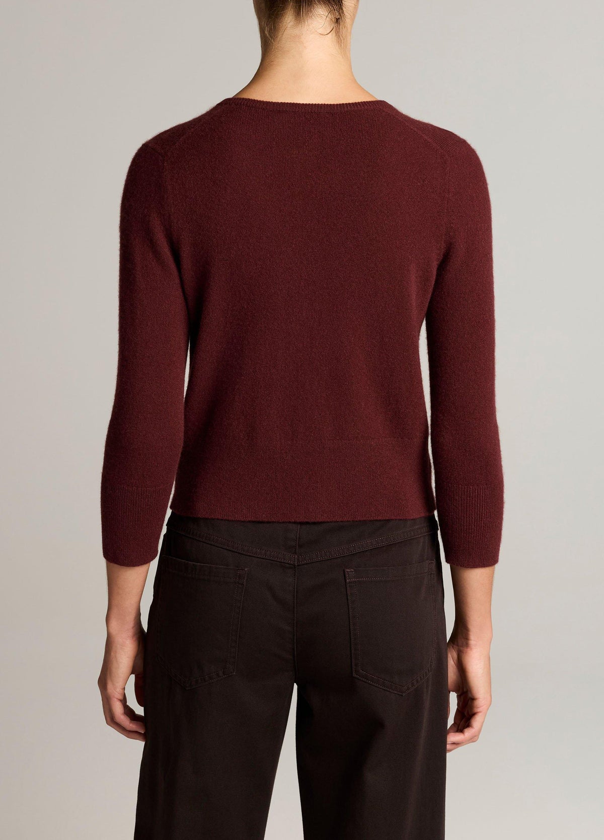 Metal-Button Wool & Cashmere-Blend Cardigan - US 5921