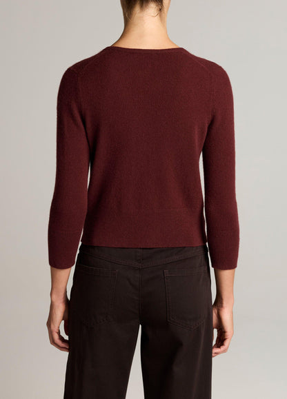 Metal-Button Wool & Cashmere-Blend Cardigan - US 5921