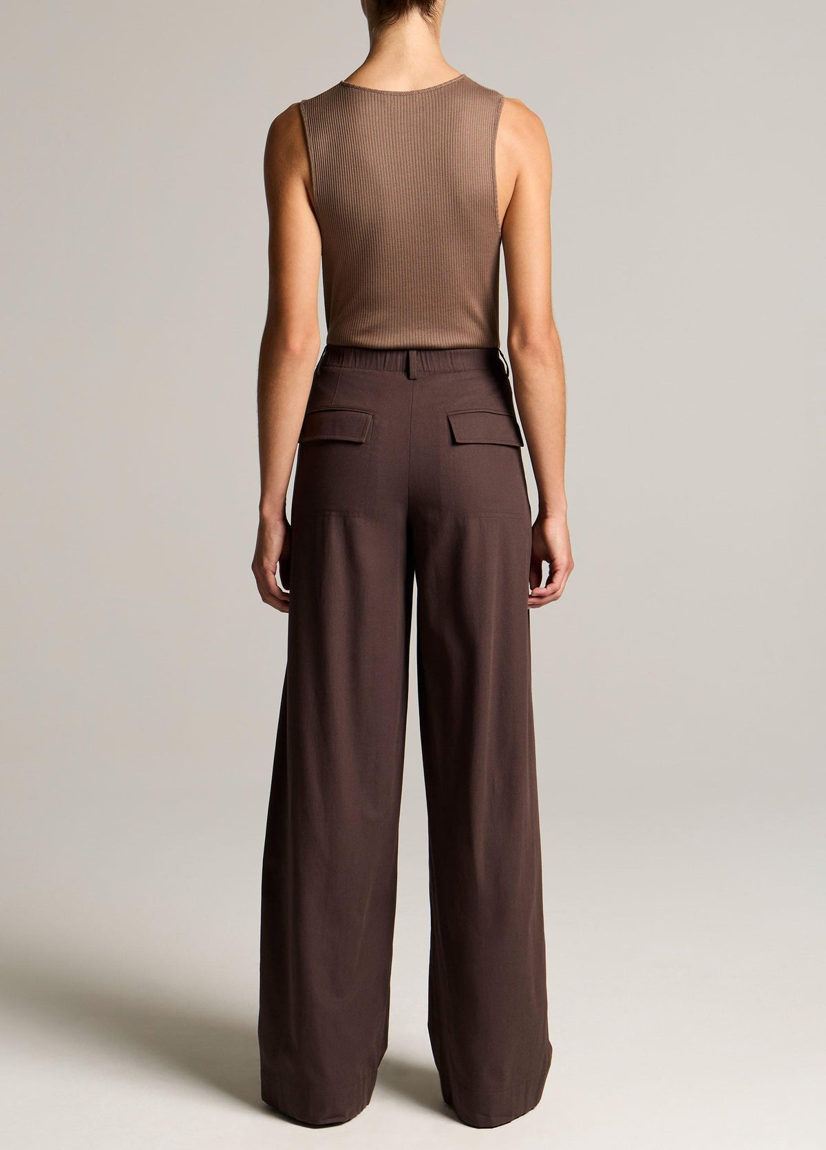 Mid-Rise Paneled Stretch-Cotton Pant - US 3132