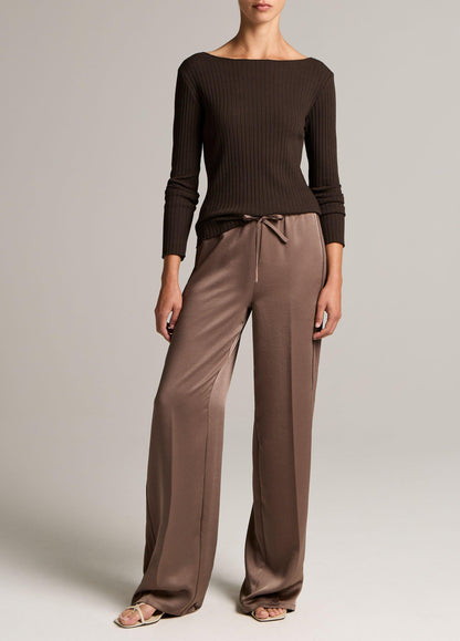 Mid-Rise Shine Crepe Pull-On Pant - US 7463