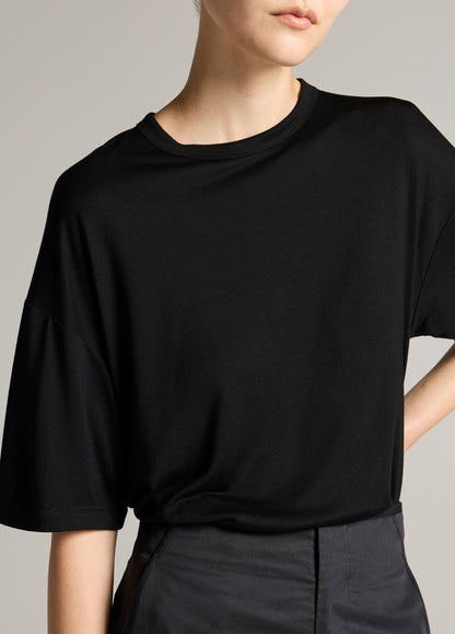 Modal-Silk Relaxed T-Shirt - US 9157