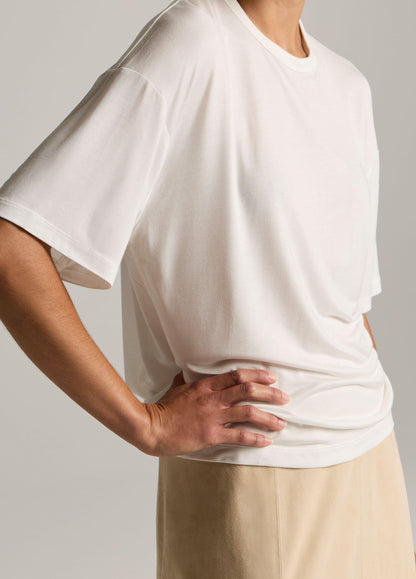 Modal-Silk Relaxed T-Shirt - US 4348