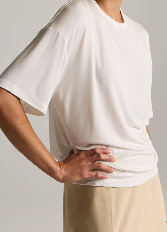 Modal-Silk Relaxed T-Shirt - US 4348