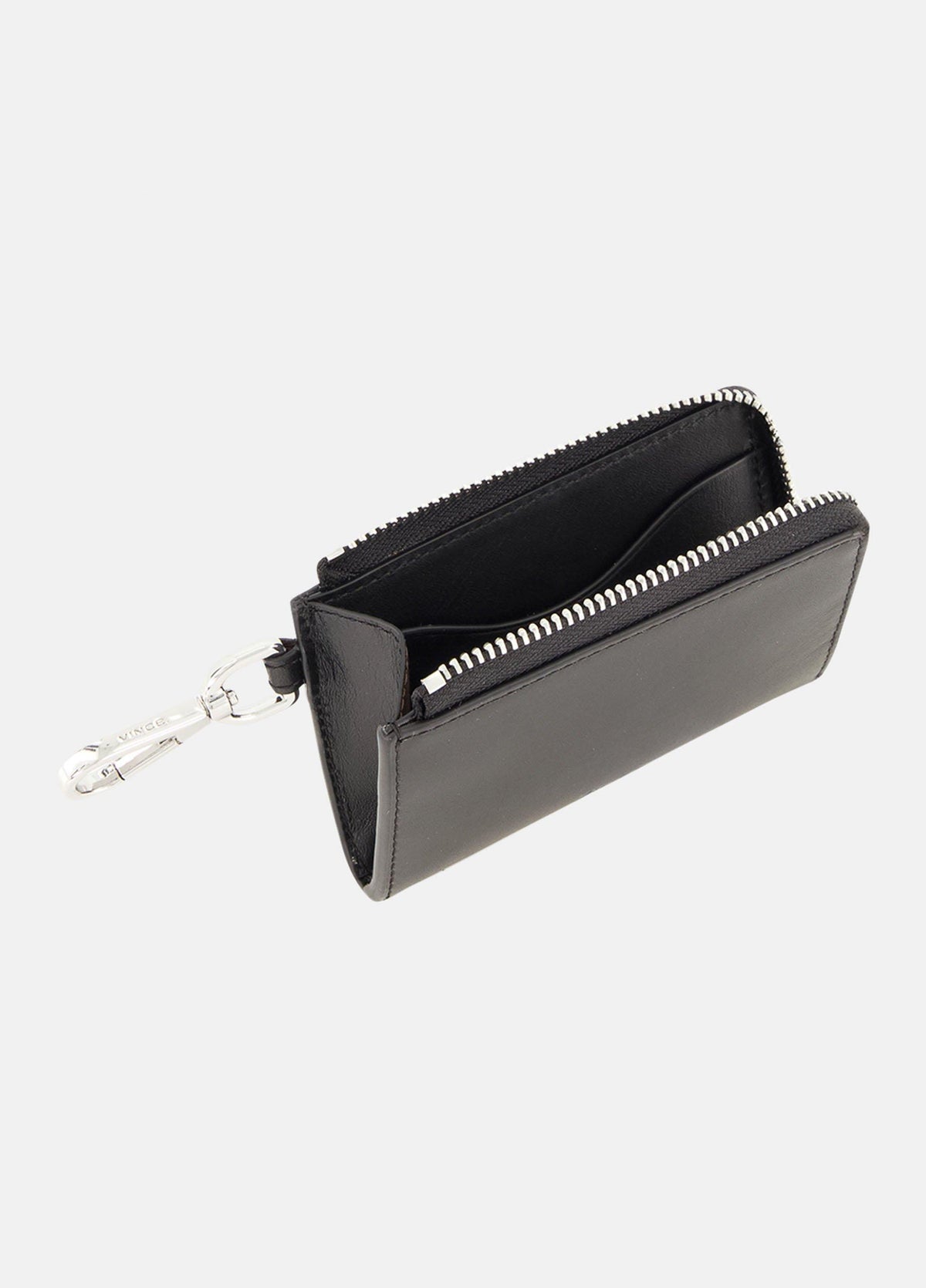 Nappa Leather Zip-Top Cardholder - US 0667