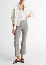 Niki Gingham Mid-Rise Crop Flare Pant - US 6530