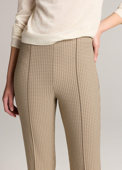 Niki Plaid Mid-Rise Crop Flare Pant - US 5460