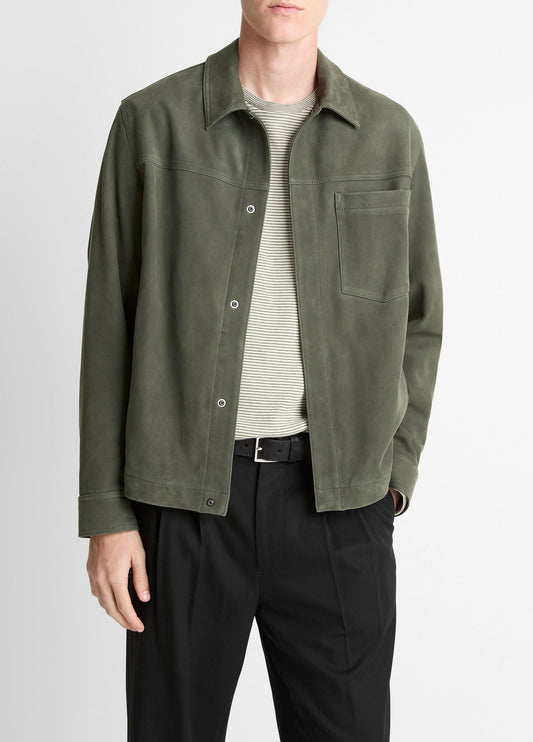 Nubuck Leather Trucker Jacket - US 8631