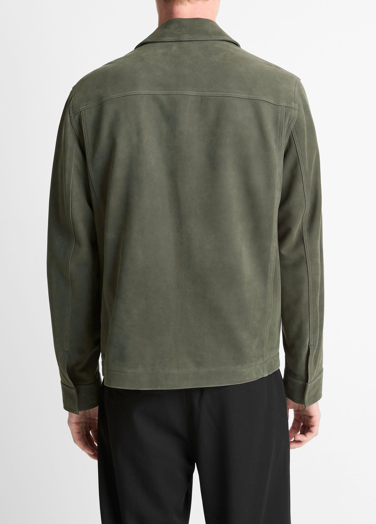 Nubuck Leather Trucker Jacket - US 8631