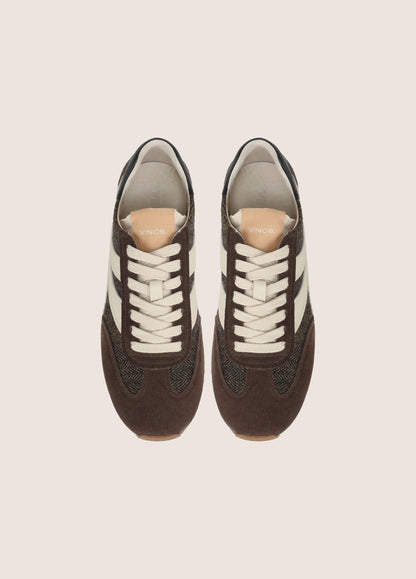 Oasis Suede & Herringbone Runner Sneaker - US 1415